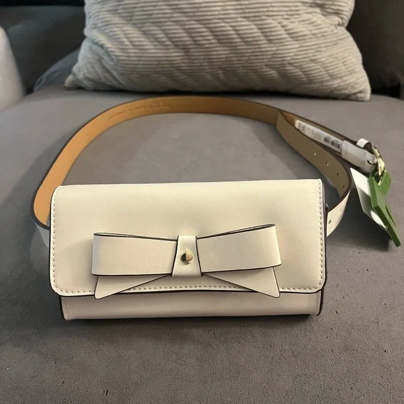 kate spade | Bags | Kate Spade White Bow Belt Bag Nwt | Poshmark display picture 1